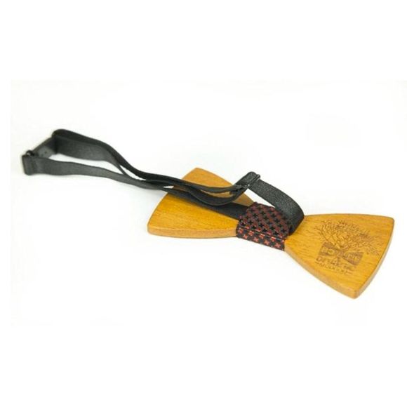 COPY - Gorgeous Wood Bowtie Modgoo Red & black - Picture 3 of 6